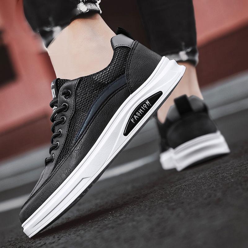 Men Fashion Mesh Casual Shoes Men's Running Sneakers Outdoor Walking Shoes New Anti-skid Wear Flat Heel Male Skateboard Shoe