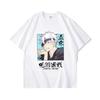 Jujutsu Battle Anime Peripheral Gojo Wu Pure Cotton Cartoon Printed Unisexs and Unisexs Clothing Summer New Short Sleeves