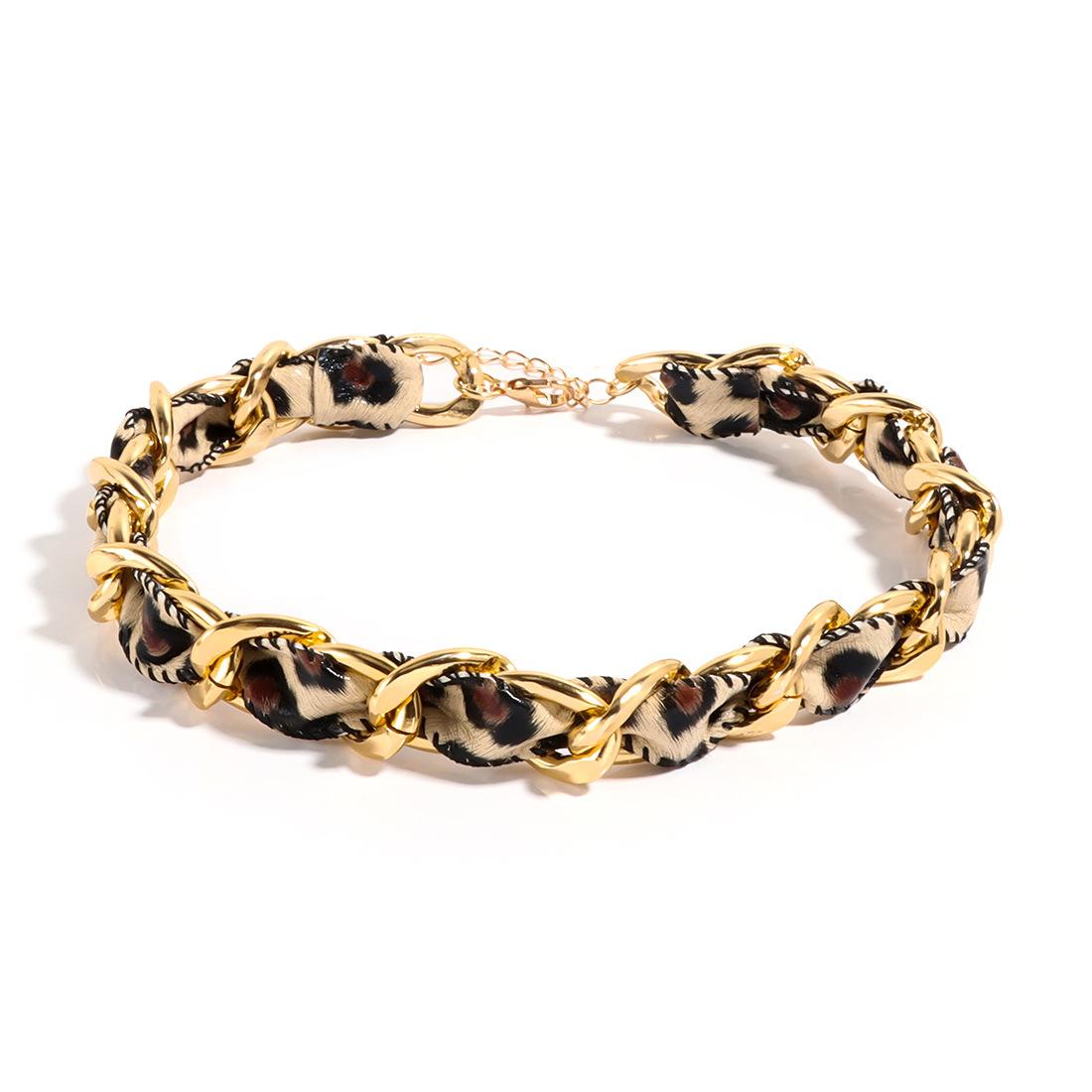 

Вязаное вручную бархатное колье-чокер с толстой цепью для женщин, ювелирные аксессуары