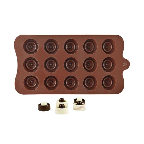 Silicone Chocolate Molds for Truffles Caramel Hard Candy Food-Grade Reusable Easy to Clean Chocolates Candies Jelly Kitchen Essential