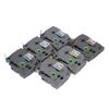6Pcs 12mm Label Maker Tape Clear Fast Printing High Toughness Smart Sensing TZ Tape for Badges Job Cards Folder Labels