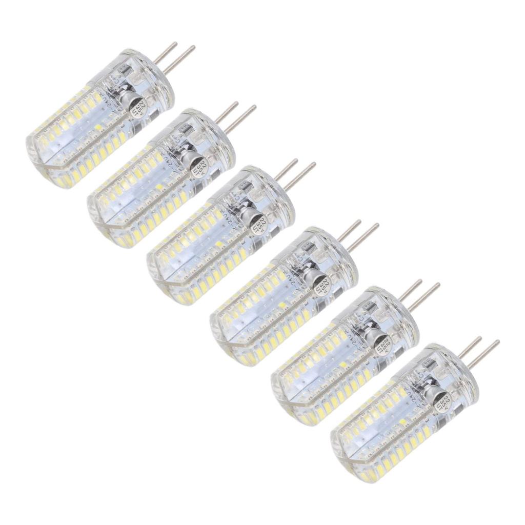 TOPINCN GY6.35 LED-Birne, LED-Kegel, 5W, 6000-6500K, 6er-Pack, AC12V, 500LM (Kaltes Weiß)
