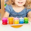 Kids Five Pillar Balance Blocks Toy Educational Practical Gift Portable Fine Motor Skills Girls