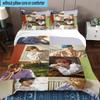 3 Stück K-Pop Musikgruppe 3 Stück Bettwäsche, inklusive 3 Stück Bettbezug und 2 Stück Kissenbezüge. Perfekt für Weihnachten, ideal für Schlafzimmer, Wohnheimzimmer