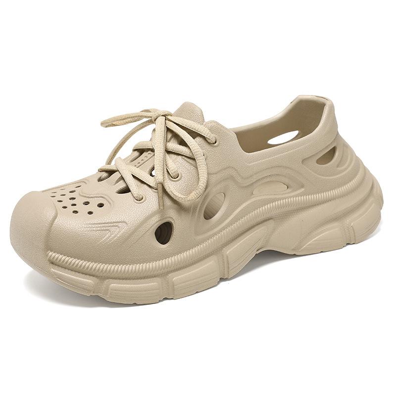 Slippers Men'S Trendy Versatile Paris Hole Shoes Men'S Platform Beach Sports Outdoor Baotou Sandals