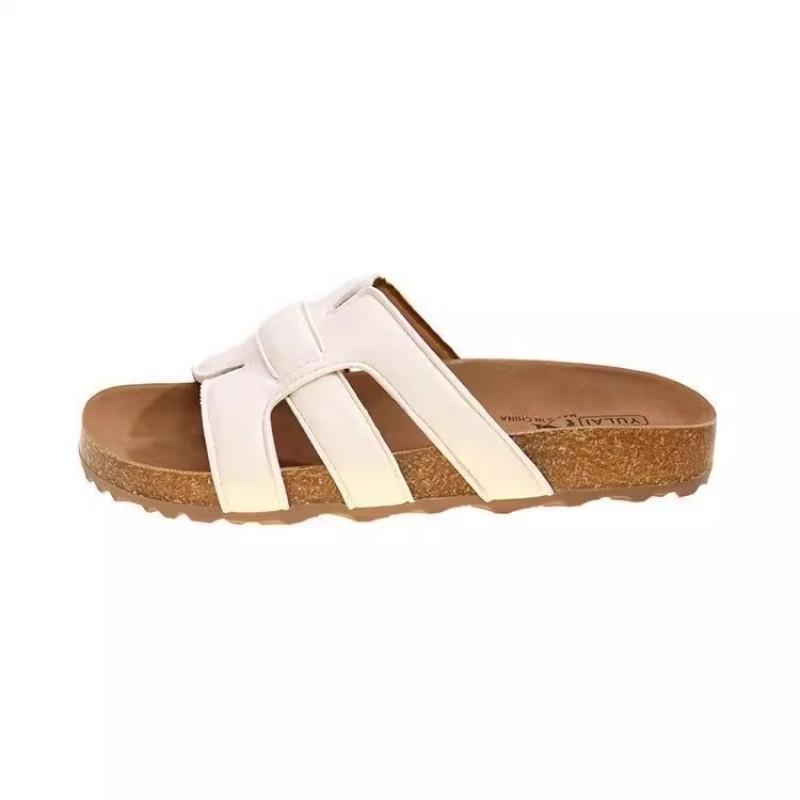 One-word Women's Outer Slippers Summer New Fashion Versatile Flat-bottomed Beach Sandals