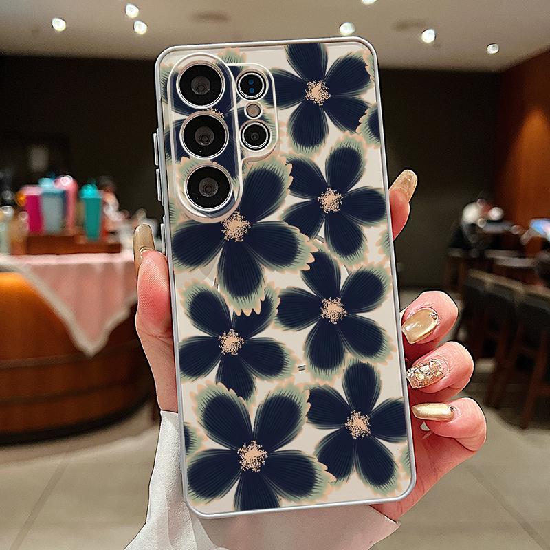 Little Flower Pattern Magnetic Case For Samsung Galaxy S26 S25 Ultra Edge S24 S23 FE A57 A17 A56 A37 A16 A55 A36 A54 Phone Cover