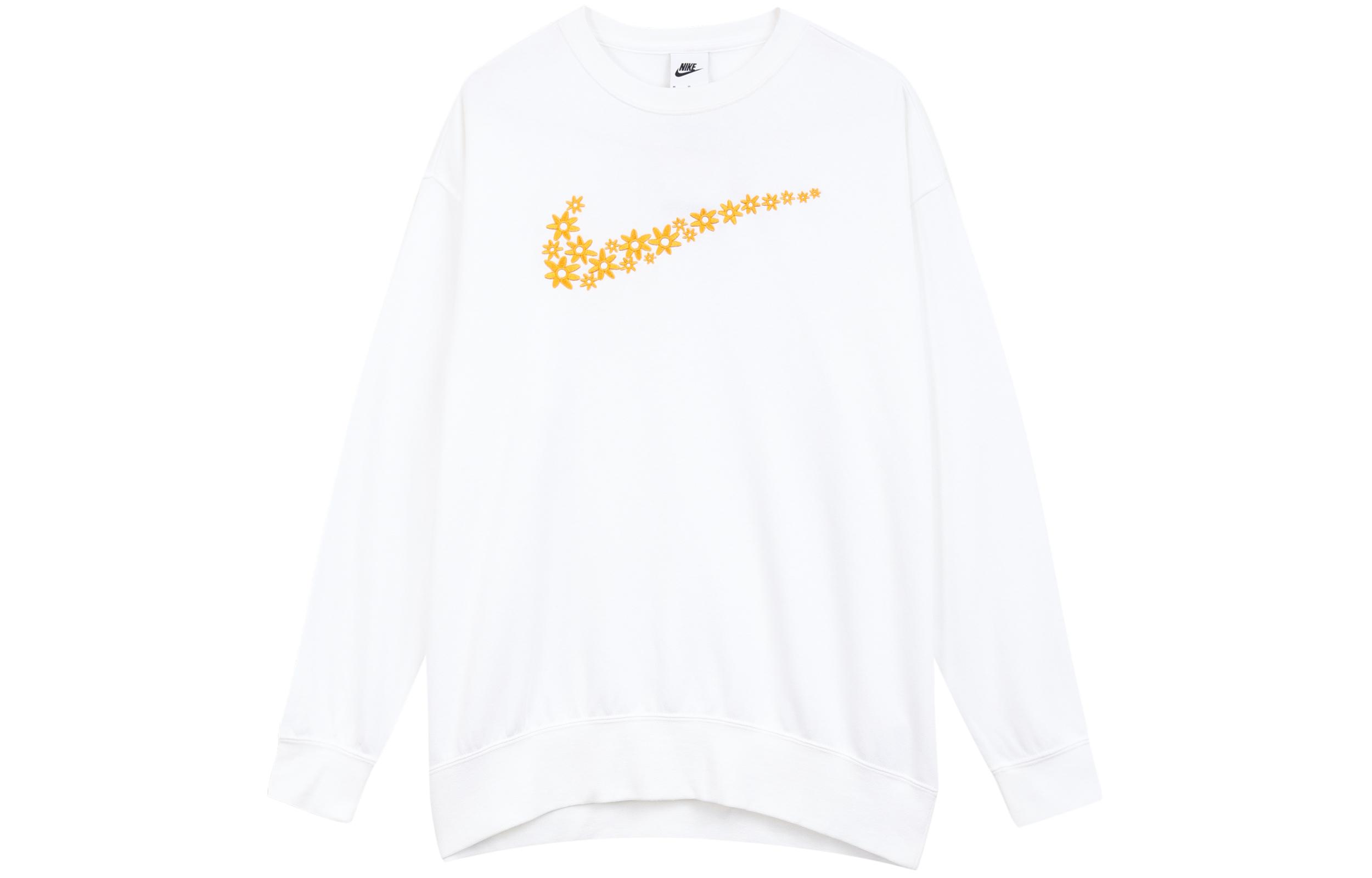 

Nike Sweatshirts Women s White Crew Neck Moderate Regular DM6310-100 XXL