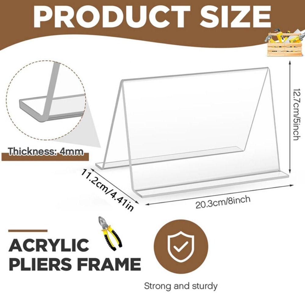 Acrylic Mini Wire Pliers Organizer Simple Jewelry Tool Storage Stand  for Work Bench