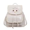 Schoolbag Korean small fresh lace backpack bag women's 1011 new foreign style niche high sense travel commuting small schoolbag