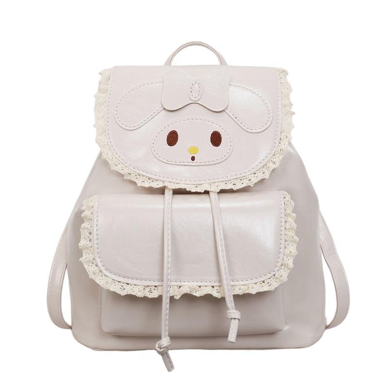 Schoolbag Korean small fresh lace backpack bag women's 1011 new foreign style niche high sense travel commuting small schoolbag