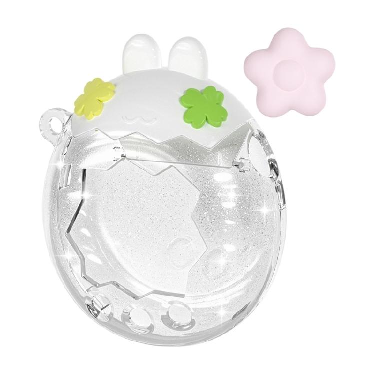Handheld Game Console Shell Accessory for Paradise Virtual Pet Device, PC Cover with Ear Top Styling and Matching Button Piece Set