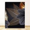 Black Golden Plant Leaf Canvas Poster Print  Abstract Wall Art Painting Nordic Living Room Decoration Picture Modern Home Decor