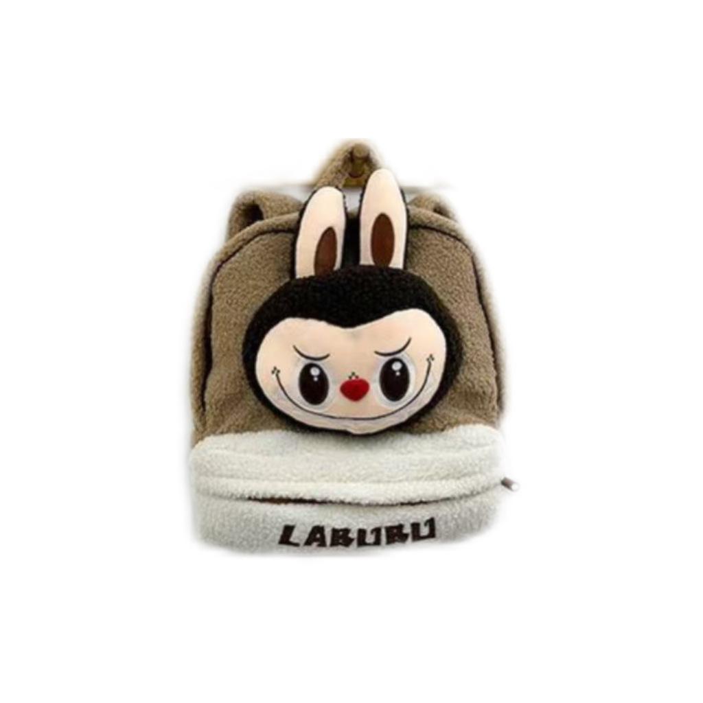 Plush Labu Lambswool Cartoon Plush Bag Large Capacity Backpack Cute Student Backpack