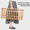 Folding Shoe Rack Multi-tier Shoe Rack for Entryway Balcony Potted Plant Shelves Simple Assembly Shoe Rack Make Of Bamboo