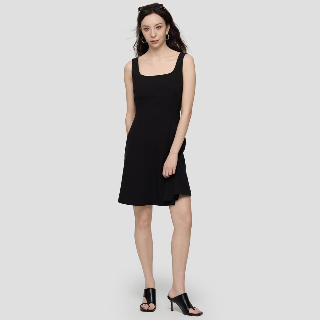 GAP Elegant Stretch Square Neck Sleeveless Little Black Dress Women dresses 859850
