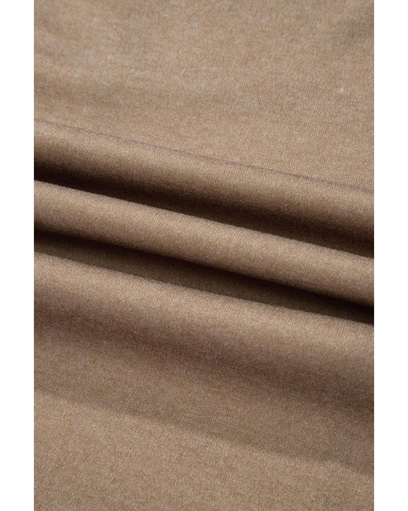 Azura Exchange Khaki Checkerboard Striped Patchwork Lantern Sleeve Pocketed Blouse