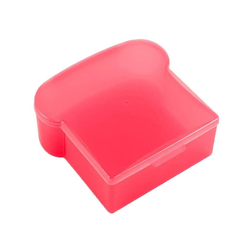 Reusable Sandwich Case Plastic Sandwich Packaging Box Toast Shape Sandwich Storage Box Picnic