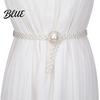 Faux Pearl Body Chain Waist Imitation Pearls 3D Flower Decor