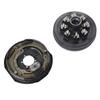 17PCS Trailer Axle Brake Kit with 8 On 6.5in Hub Drum for 7000 Lbs Cargo Boat Trailer Spindle