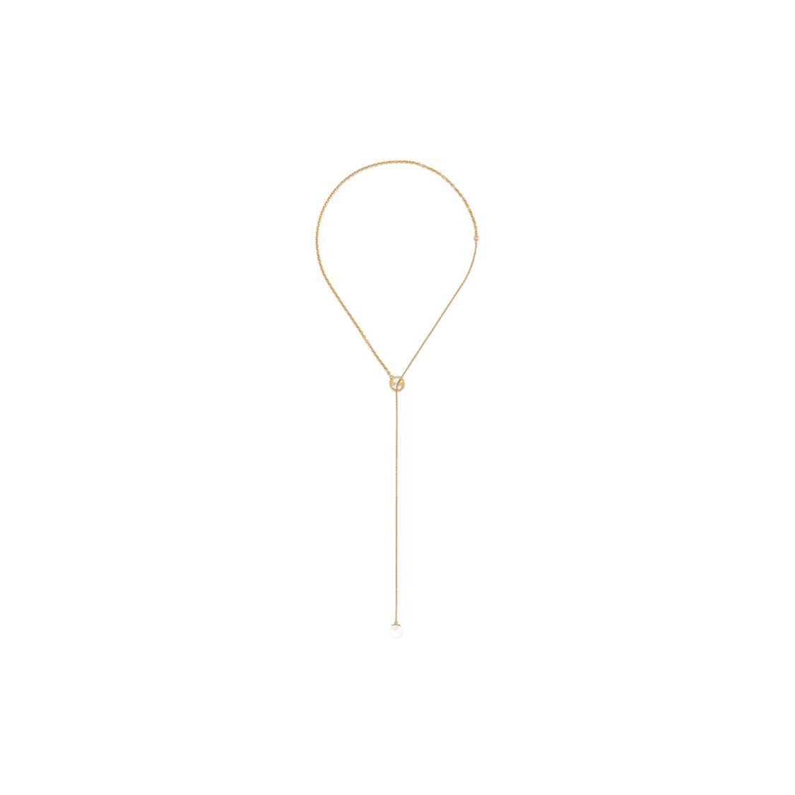 

Gucci Blondie Logo Hollow Decoration Fashion Jewelry Round Interlocking Double G Pendant Chain Shiny Glass Pearl Metal Necklace 774689I46208078 Box+Shopping Bag-Dust Bag+Box+Shopping Bag