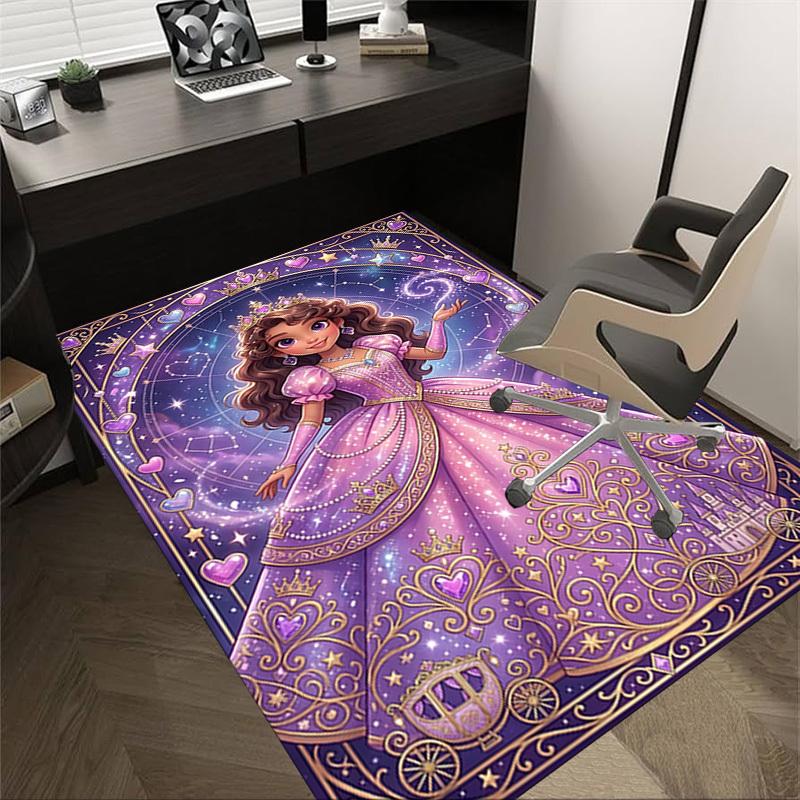 

1PC Princess Castle Non-Slip Floor carpet, Office, family, bedroom, Studio - Large Area Rug, Vibrant Colors, Longlasting Material-C0493 60cm by 90cm
