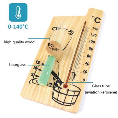 High Accuracy Wooden Thermometer Wall Hanging Thermometer Temperature Meter