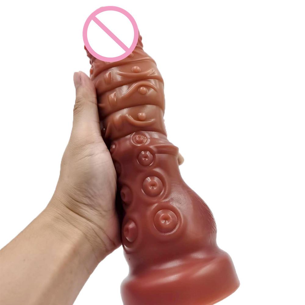 7cm Silicone Caterpillar Penis Sexy Octopus Tentacle Particles Female Masturbation Dildo Soft Simulation Penis