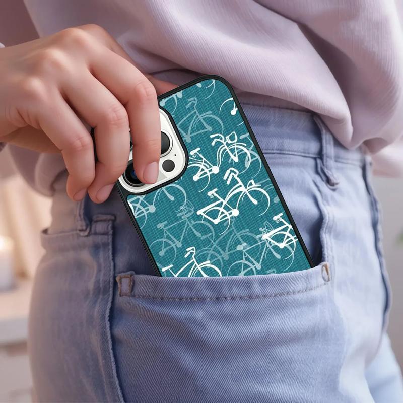 Bike Pattern Phone Case For iPhone 17 Air 15 16e 14 13 Pro Max Coque 12 11 Pro Max PLUS cover