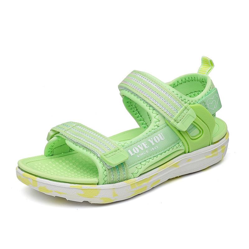 Pink Aesthetic Non-slip Drag Girl Sweet Wind Cool Waterproof Summer Student Sandals Princess Post Cornmeal