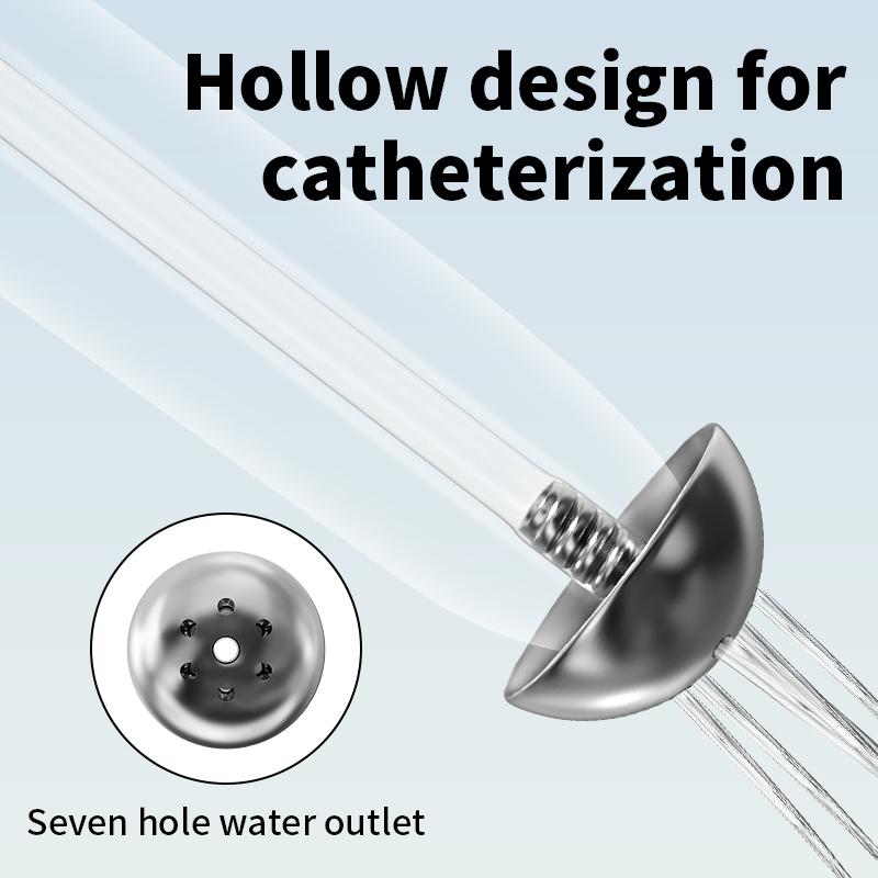 New Horse Eye Catheter Hollow Dilator Man Penis Stimulation Plug Insert Urethra Metal Flower Shower Stick Pulling Gay Sounding