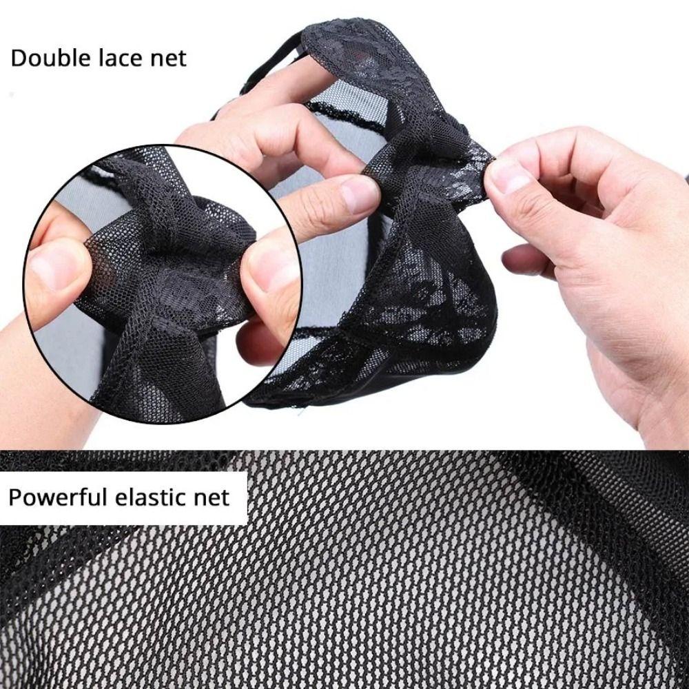 XL/L/M/S Filet à cheveux invisible 4 tailles Bonnet de perruque en dentelle Bonnet de perruque en maille respirante Femmes