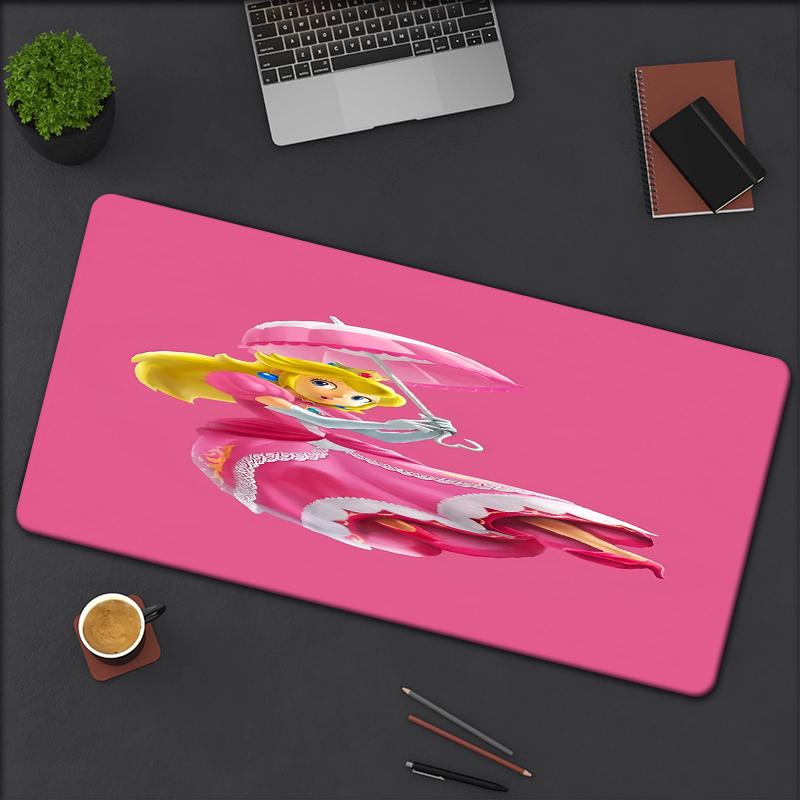Princess Peach Theme Mouse Pad, Non Slip Rubber Base, Multifunctional Office & Home Decor, Perfect for Workspace Personalization.