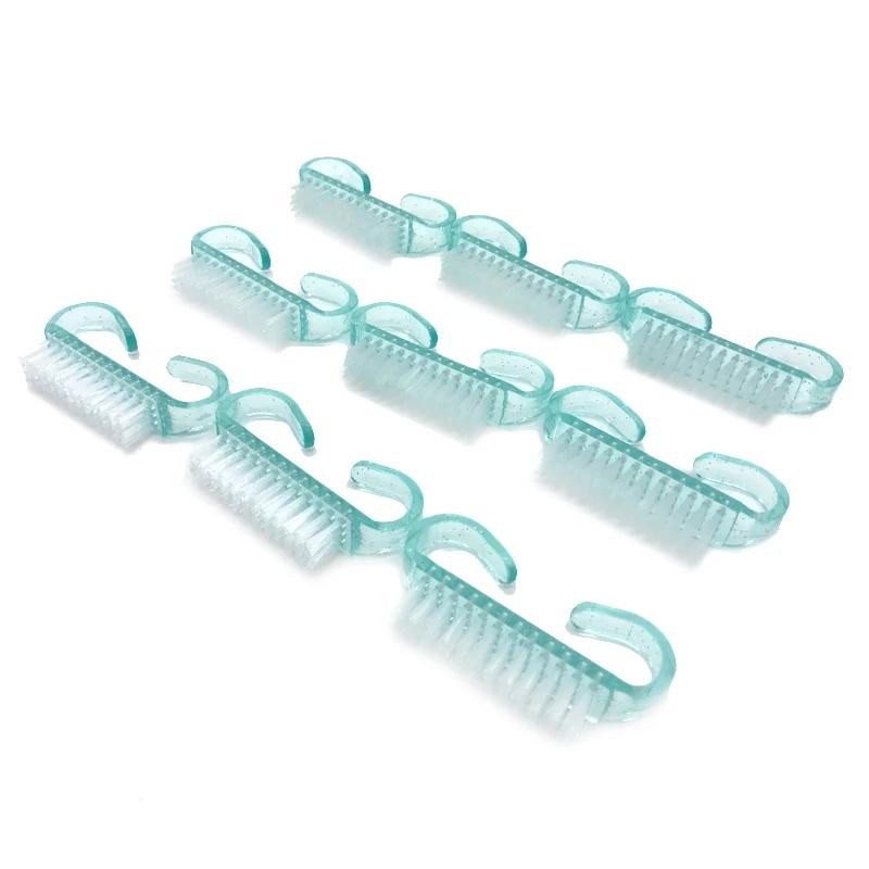 Acrylic Nails Art Brush 4 Color Nail Art Manicure Pedicure Soft Remove Dust Plastic Cleaning Nail Brushes File Tools