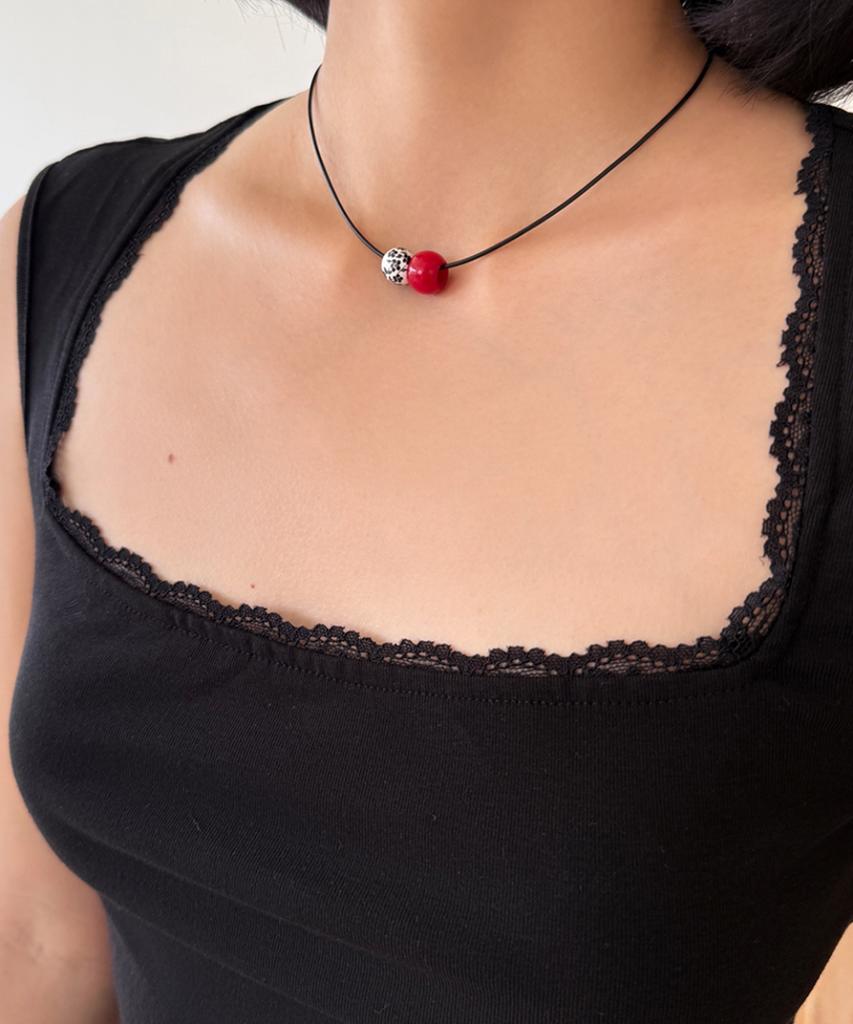 Fantastic Planet Flower Ball String Necklace
