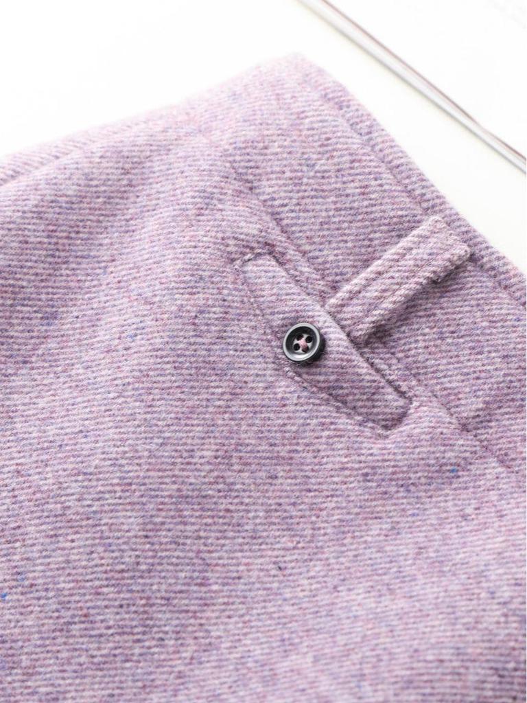 Fioletowa spódnica damska o kroju A - Wysoki stan, Średniej długości, Dopasowana w biodrach, Luźna, Modna na wiosnę/jesień 2026.