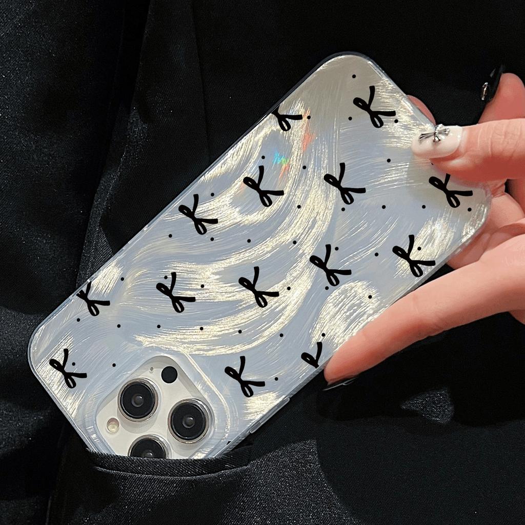 Polka Dot Butterfly Suitable for IPhone 15 Feather Yarn 12promax Apple 16 13 Simple 11 Hard Xs 17air