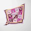 Silk Scarf 70x70cm Square For Women Fashion Floral Printed Shawl Wrap Spring Summer Neckerchief Hair Lady Winter Scarves