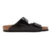 Birkenstock Arizona Birko-Flor Patent Leather Black Unisex Sneakers 1005292