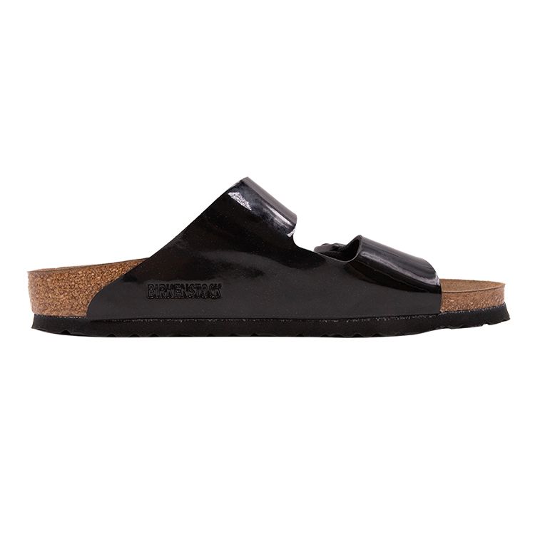 Birkenstock Arizona Birko-Flor Patent Leather Black Unisex Sneakers 1005292