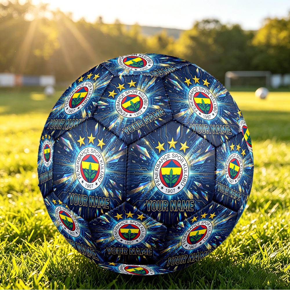Personalized Size 5 Football Fenerbahçe FC Pattern Outdoor Game Sports Ball Gift