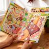 ZIYI Hot Pot Party Miniature Scenery Stickers No-Cut for Quiet Books Hand Accounts Food Play Scene Materials Educational Toys