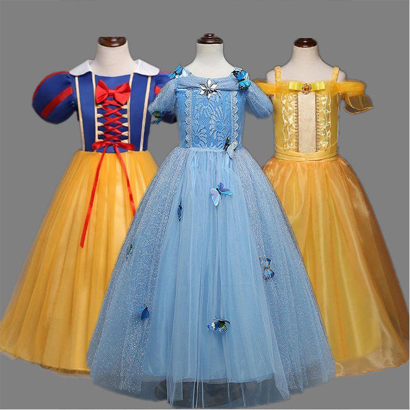 Elegant Princess's Dress For Girls Perfect For Cosplay And Halloween Parties