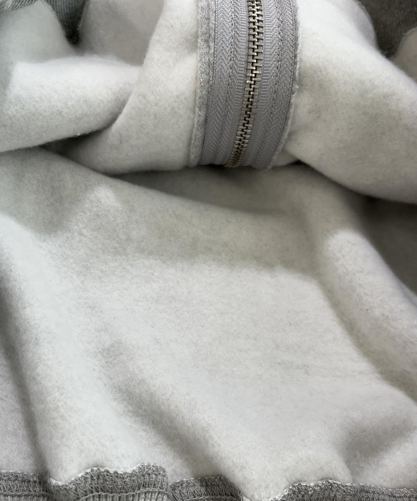 Sk8Er Rock Star Napping Sweat Hood Zip-Up ((Melange Gray))