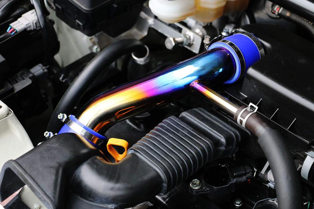 Takeoff Air Intake Pipe Titanium for Alto RS Turbo Custom Turbo MK53S Ver. Works/Turbo HA36S/Hustler MR52S/Spacia