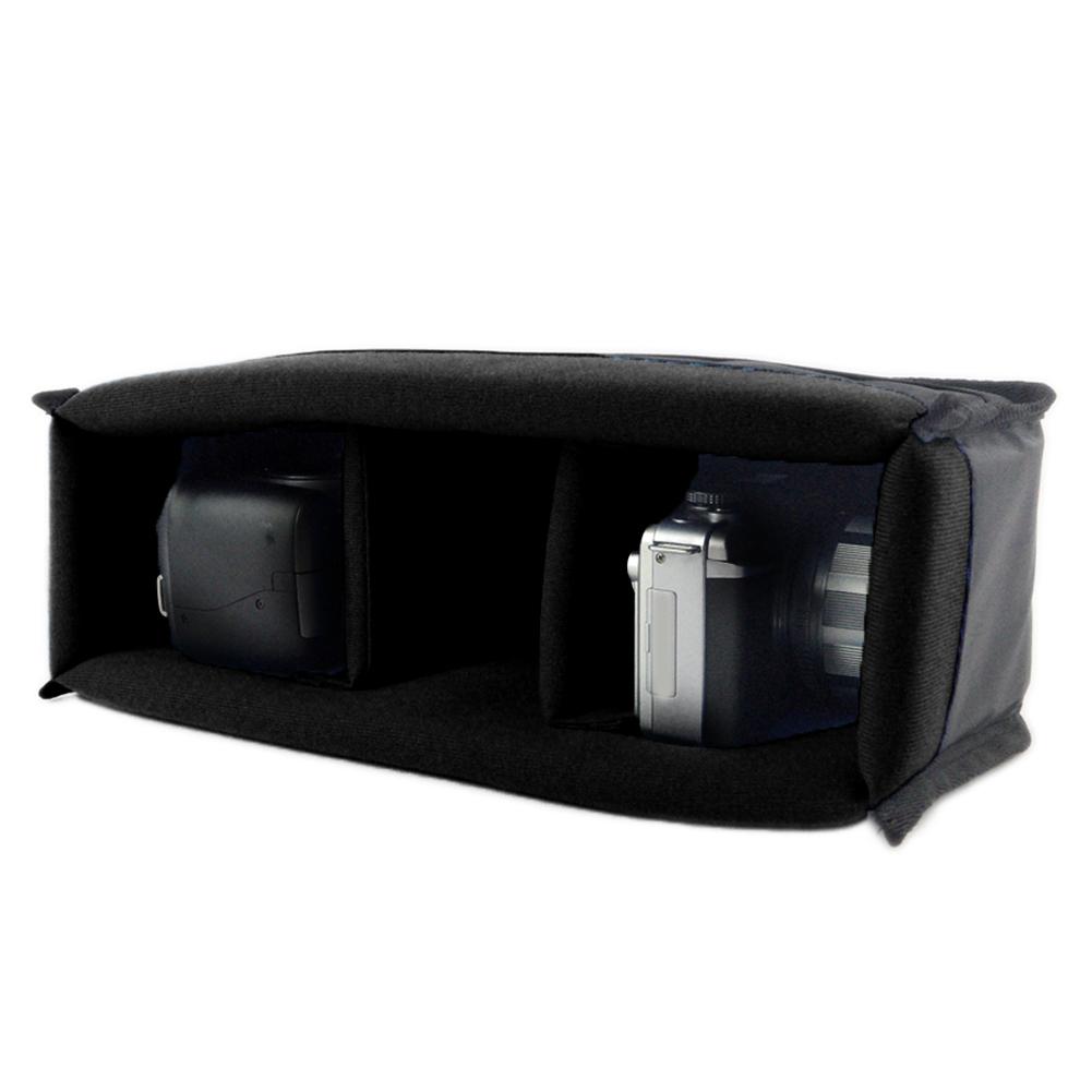 Waterproof Shockproof DSLR Camera Lens Insert Bag Padded Partition Case Pouch