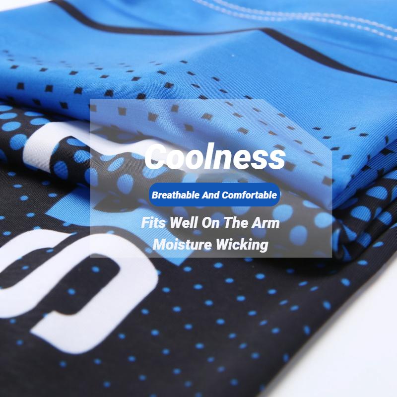 Durable And Safe 2Pcs Summer Fashio Sunscreen Ice Silk Sleeve Uv Sun Protection Cooling Anti-Slip Arm Sleeves Men Women Outdoor Sport Cycling