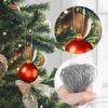 20cm 100Pcs Christmas Ball Strings Ropes Golden Ribbon Hooks for Christmas Tree Pendant Home Party New Year 2025 Decoration