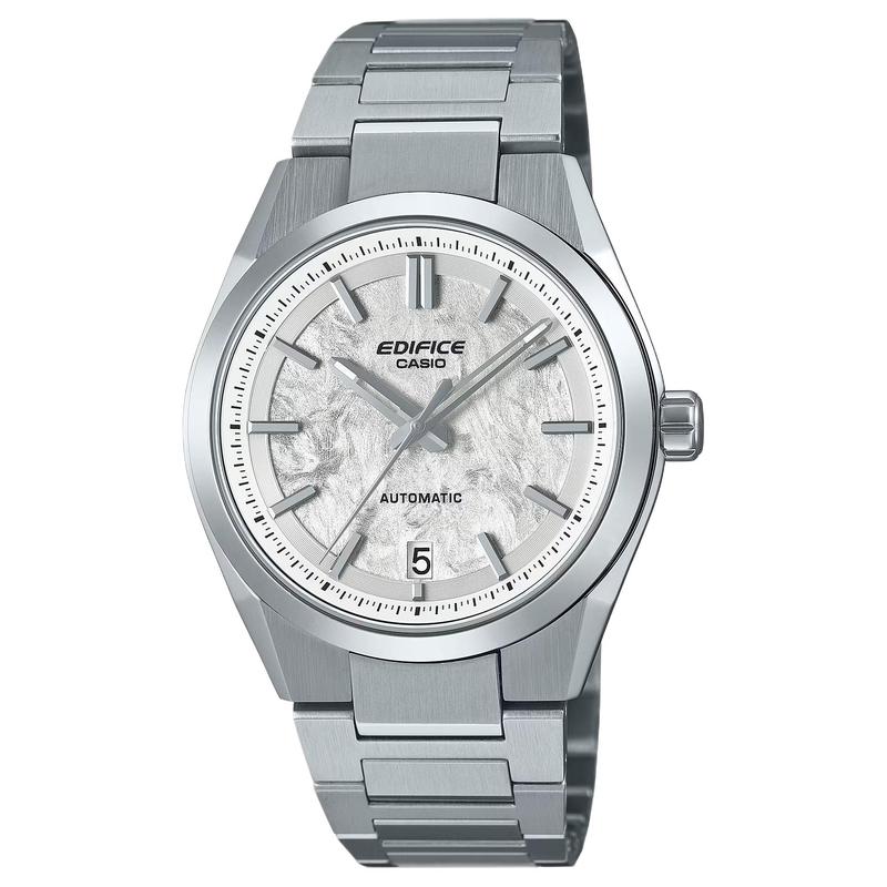 CASIO AUTOMATIC series, 100 meters waterproof, automatic/manual mechanical movement, Steel Strap, , same style for men and women, silver d EFK-100D-7A