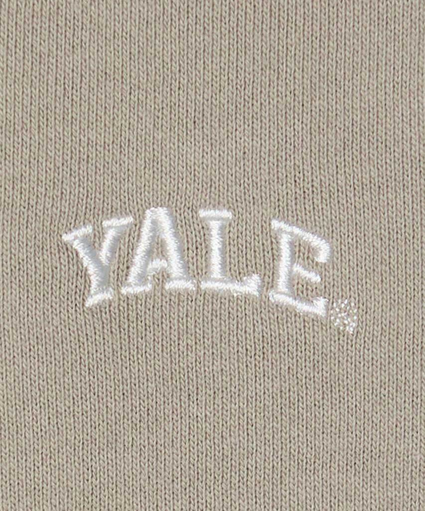 Yale Small Arch Zip-Up Hoodie Beige